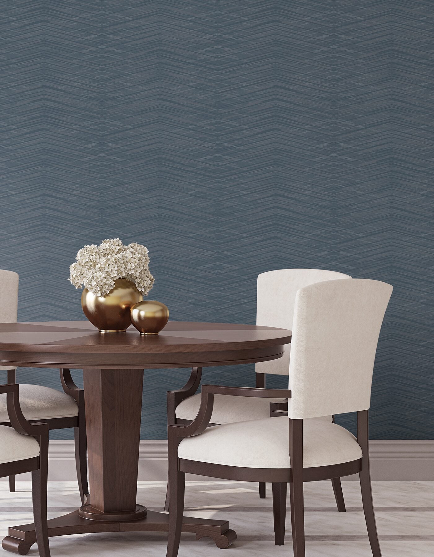focal-point-blue-chevron-wallpaper-york-wallcoverings-cod0660 - York Wallcoverings Wallpaper