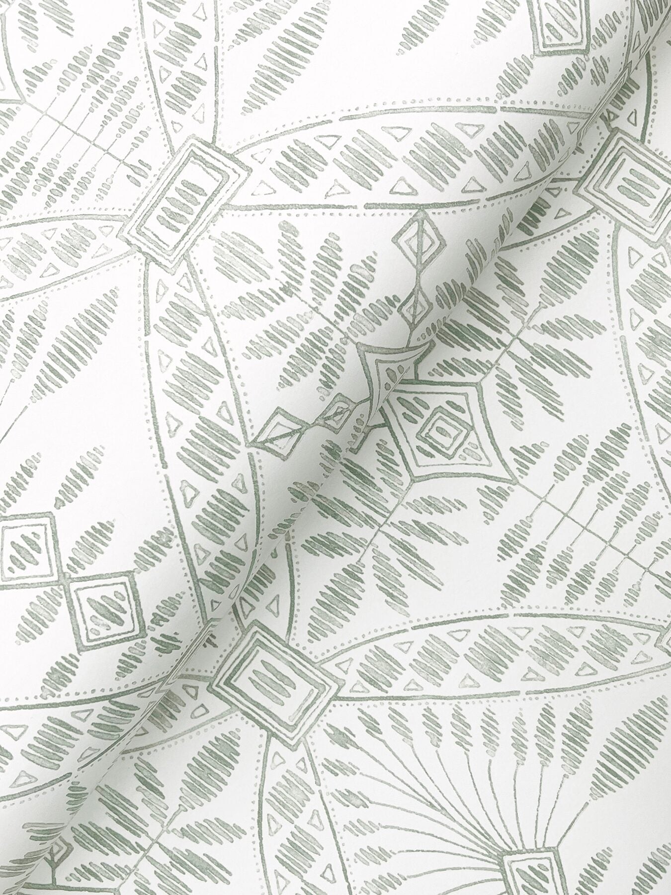emmarie-green-geometric-wallpaper-york-wallcoverings-4199-27775 - York Wallcoverings Wallpaper