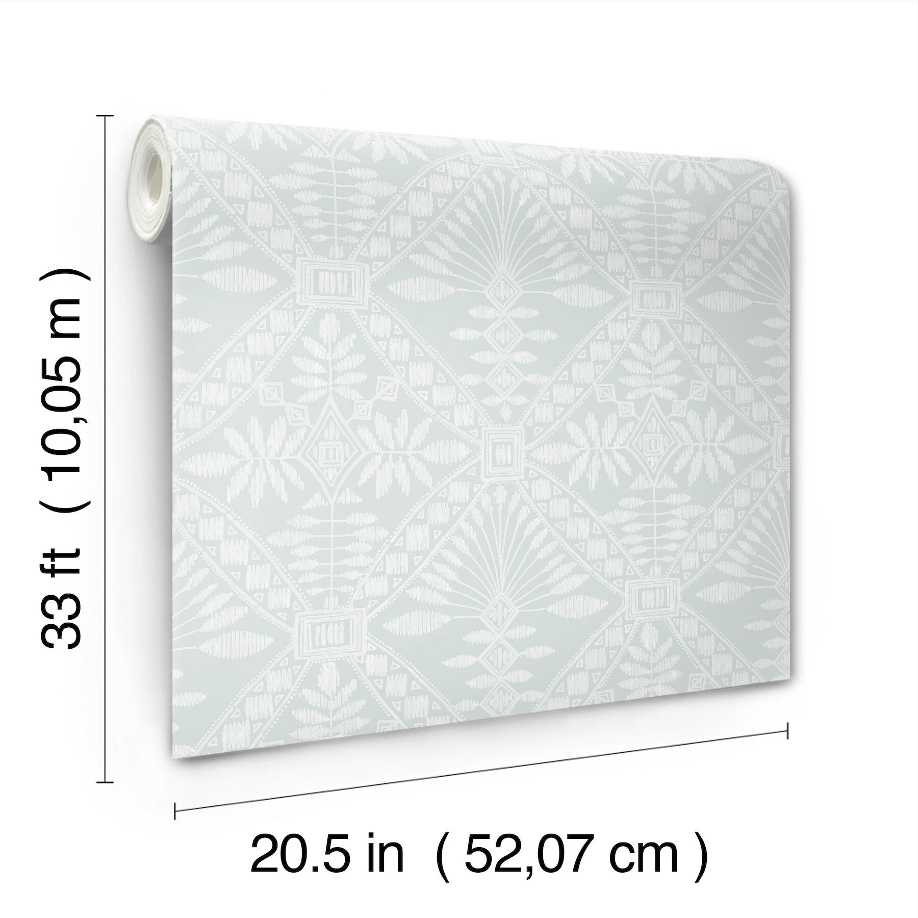 emmarie-light-blue-geometric-wallpaper-york-wallcoverings-4199-27778 - York Wallcoverings Wallpaper
