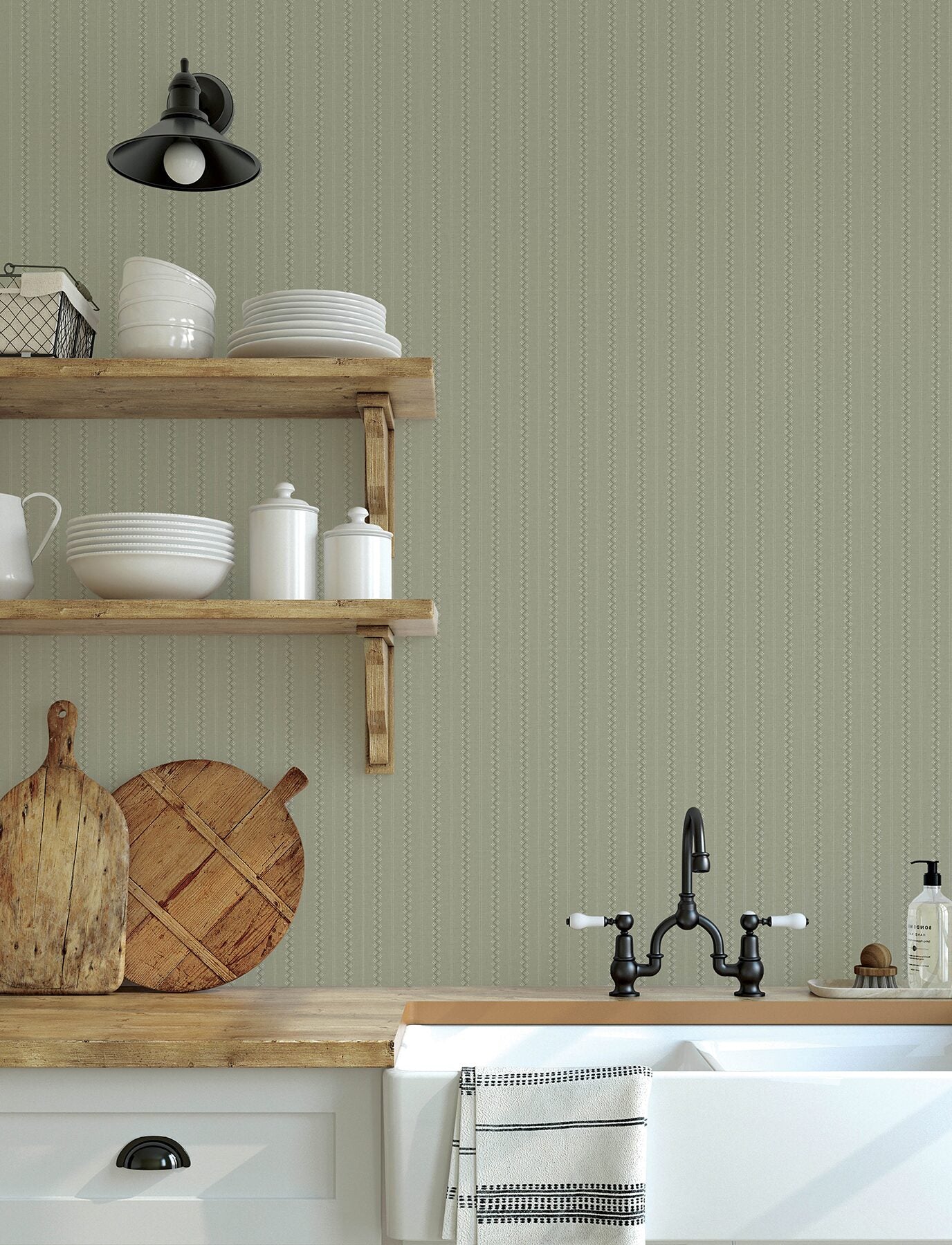 curtis-moss-embellished-stripe-wallpaper-york-wallcoverings-4199-27779 - York Wallcoverings Wallpaper