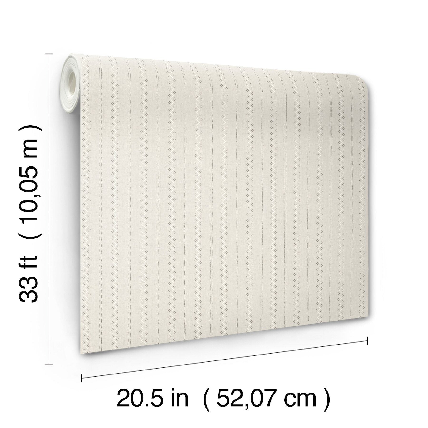 curtis-khaki-embellished-stripe-wallpaper-york-wallcoverings-4199-27781 - York Wallcoverings Wallpaper