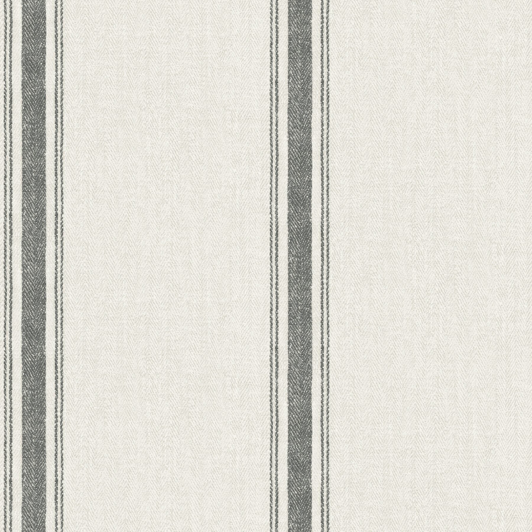 linette-black-fabric-stripe-wallpaper-york-wallcoverings-4199-70066 - York Wallcoverings Wallpaper
