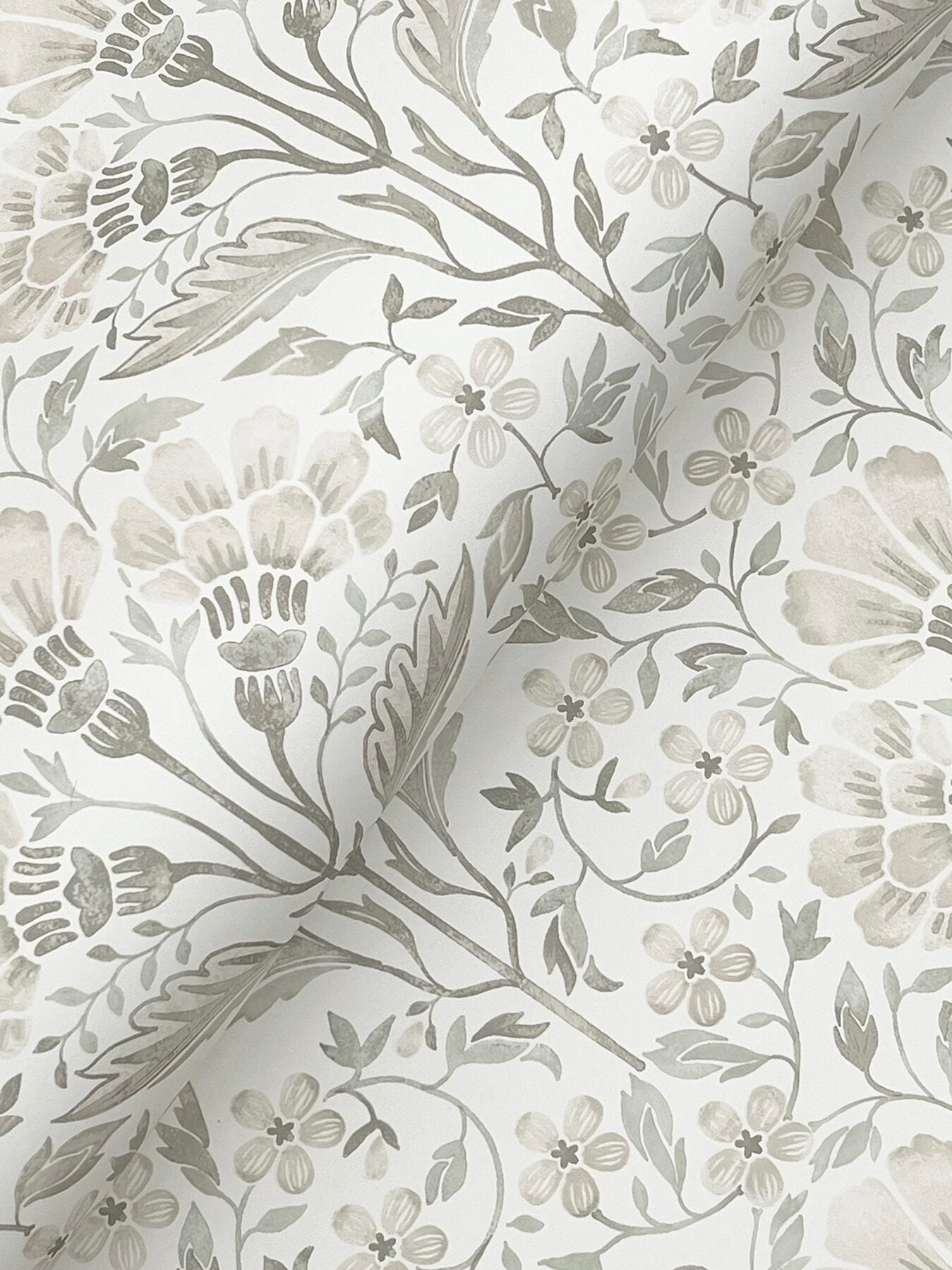 edith-neutral-floral-damask-wallpaper-york-wallcoverings-4199-83702 - York Wallcoverings Wallpaper