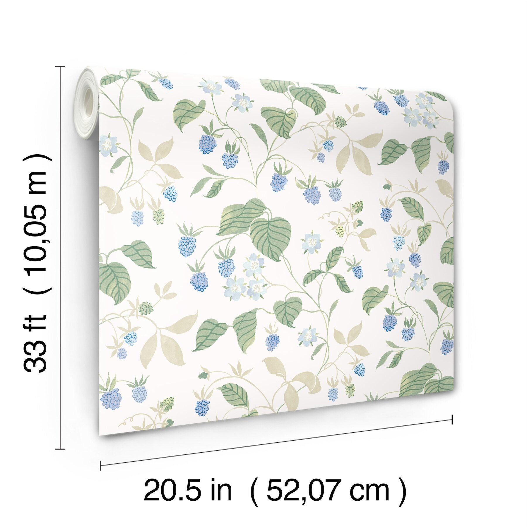 mercy-white-berry-vines-wallpaper-york-wallcoverings-4199-83715 - York Wallcoverings Wallpaper