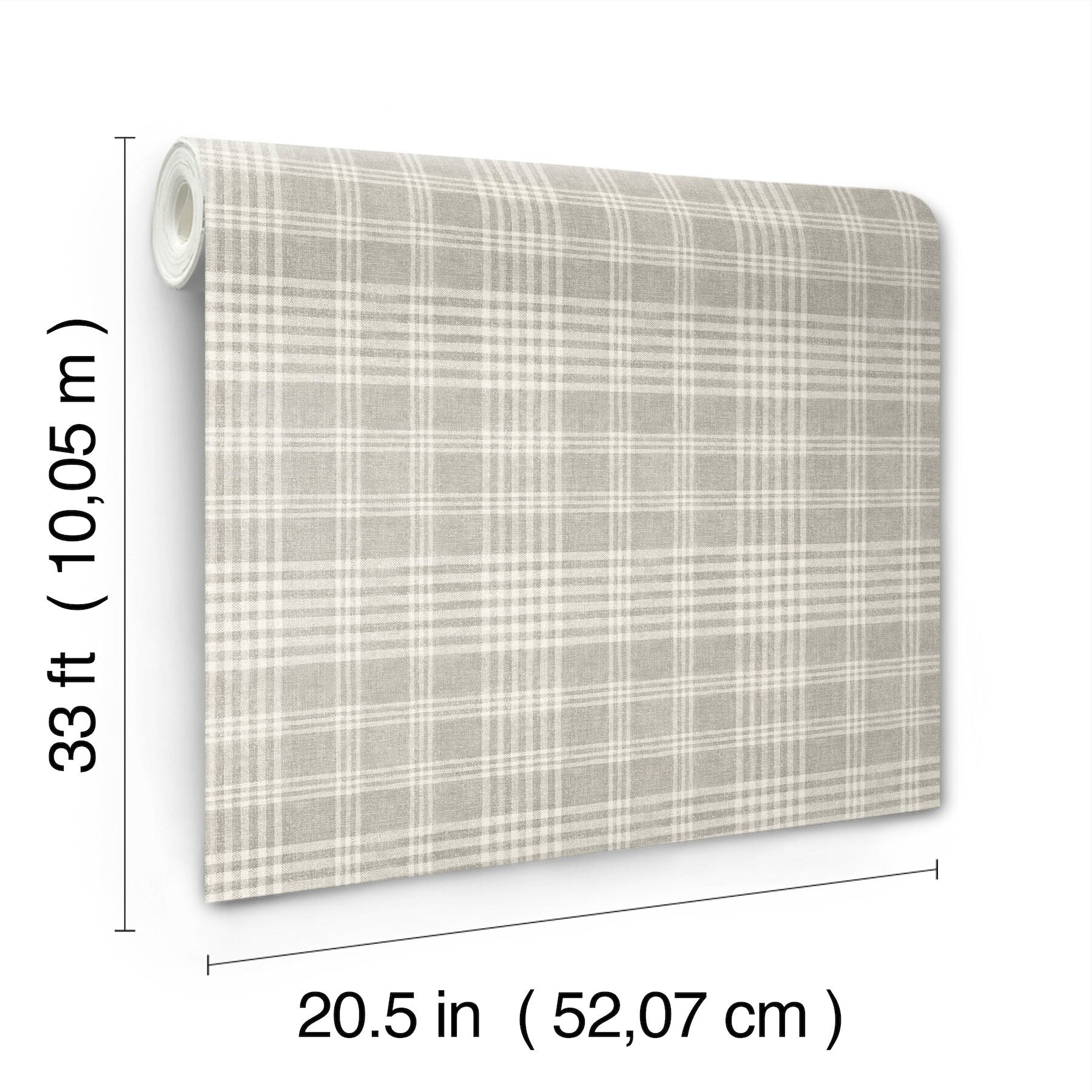 perry-grey-plaid-wallpaper-york-wallcoverings-4199-83733 - York Wallcoverings Wallpaper
