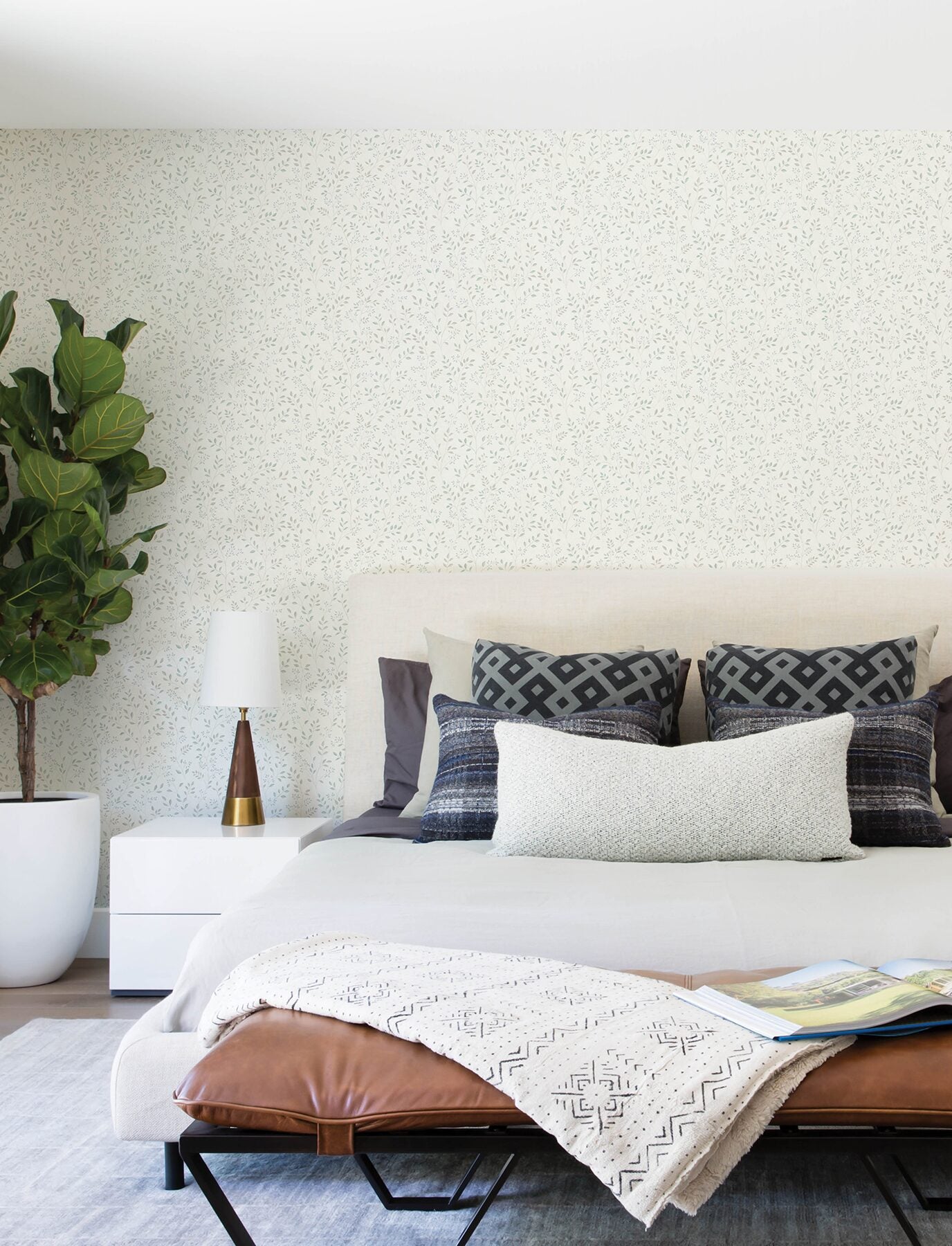 galena-aqua-botanical-trail-wallpaper-york-wallcoverings-4199-83740 - York Wallcoverings Wallpaper