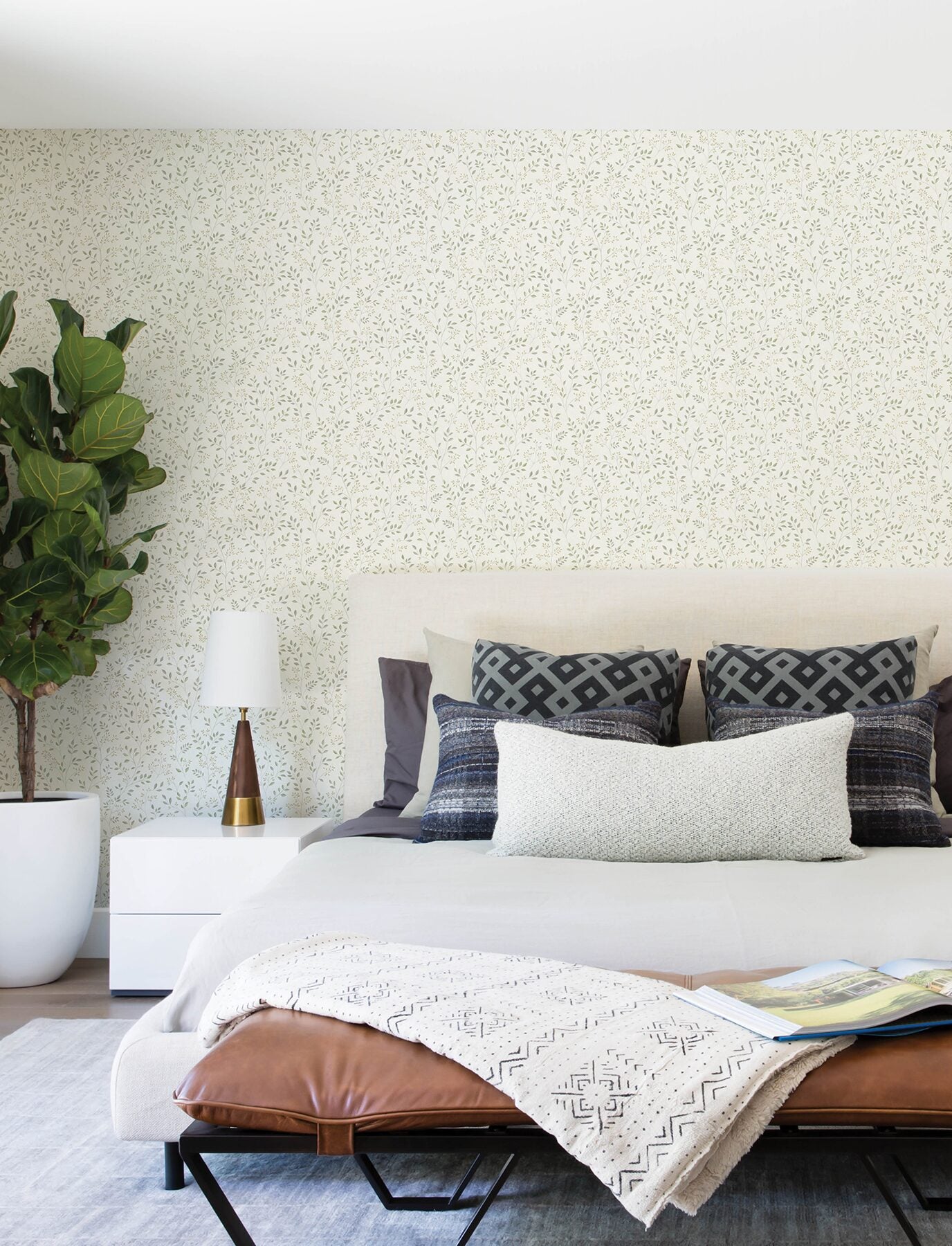 galena-green-botanical-trail-wallpaper-york-wallcoverings-4199-83741 - York Wallcoverings Wallpaper