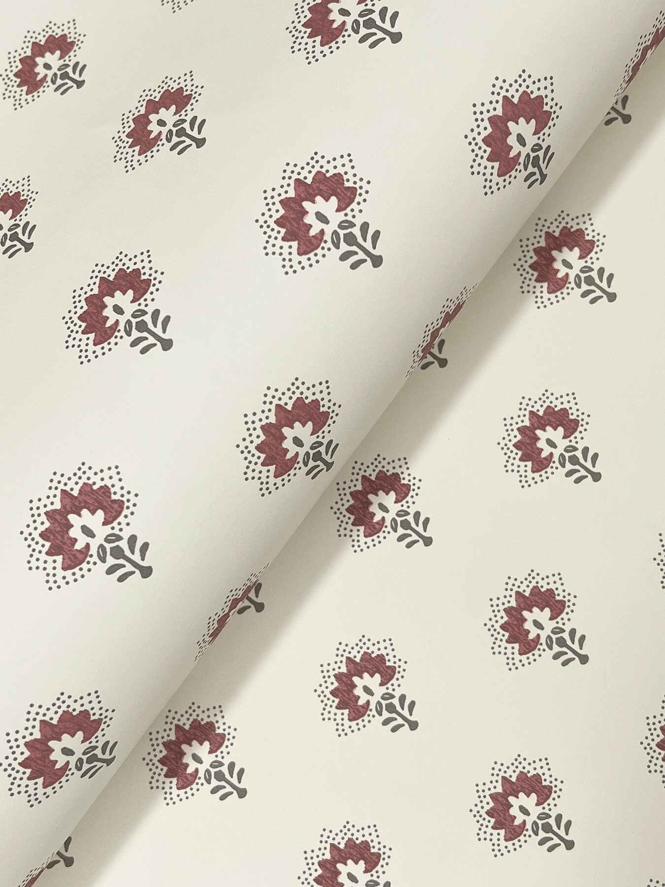 hilda-burgundy-floral-medallion-wallpaper-york-wallcoverings-4199-83753 - York Wallcoverings Wallpaper