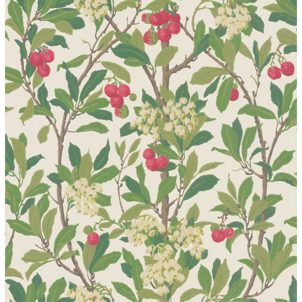 Strawberry Tree - Scarlet & Ivory - COLE & SON Papel pintado