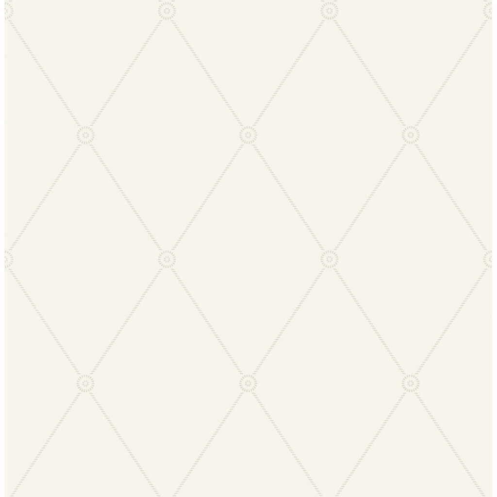 Large Georgian Rope Trellis - Ivory