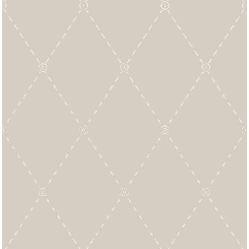 Large Georgian Rope Trellis - Putty - Cole & Son Wallpaper