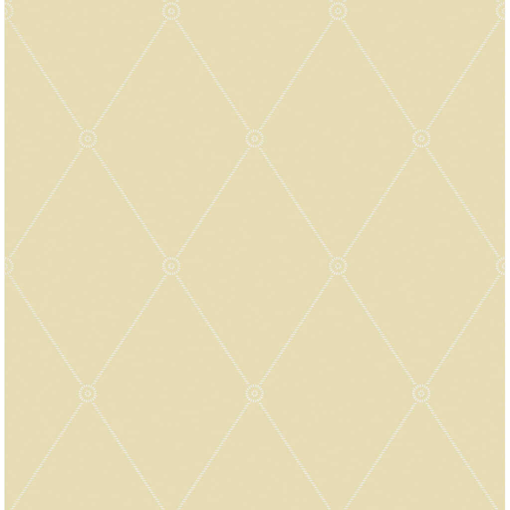 Large Georgian Rope Trellis - Straw - COLE & SON Wallpaper
