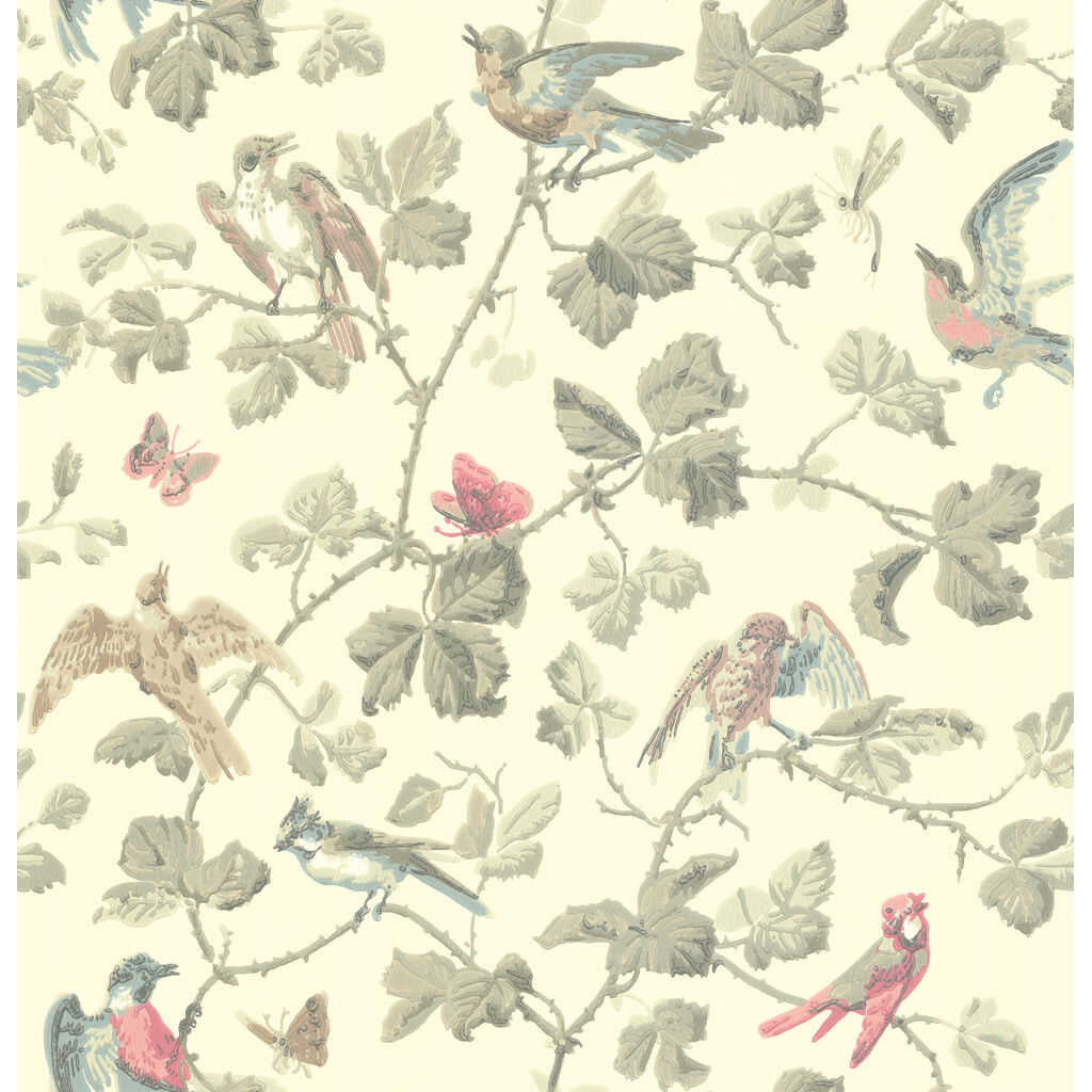 Winter Birds - Linen - COLE & SON Wallpaper