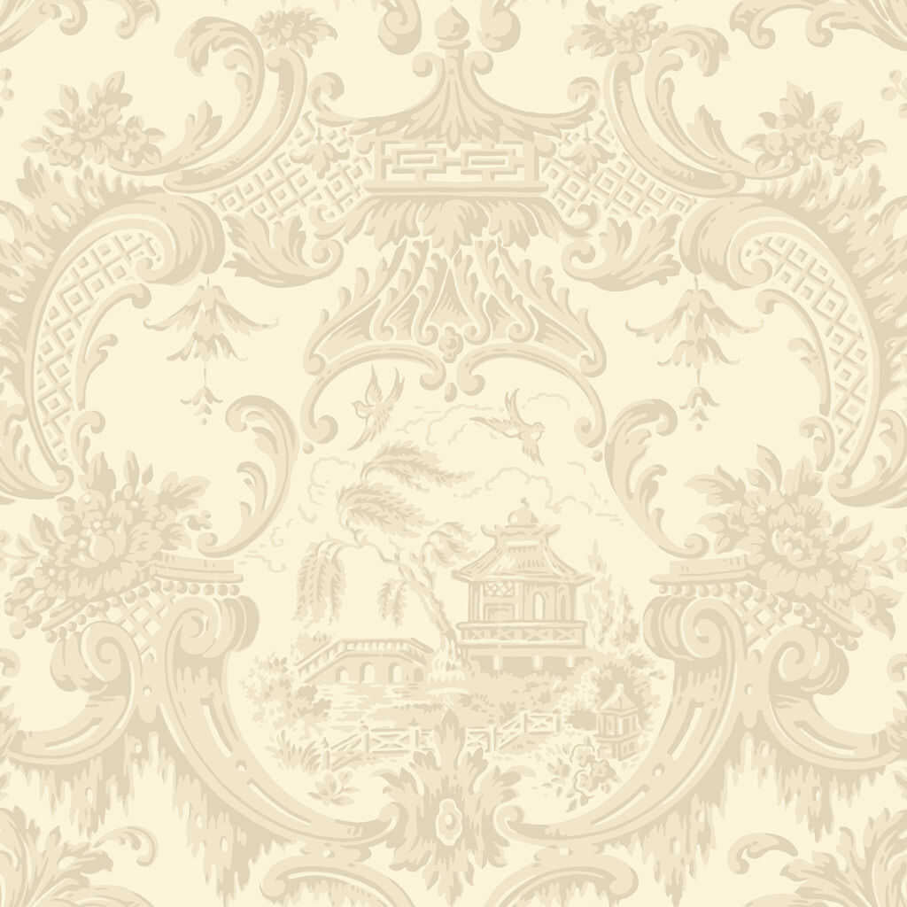 Chippendale China - Stone - COLE & SON Wallpaper