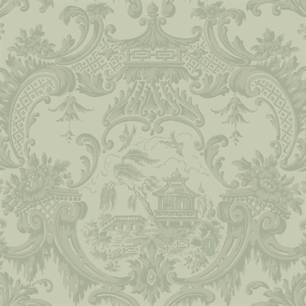 Chippendale China - Olive