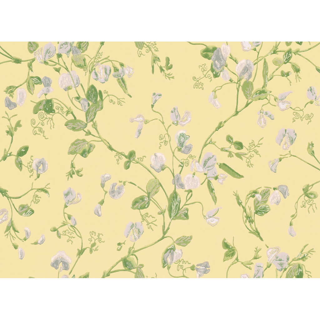 Sweet Pea - Yellow - COLE & SON Wallpaper