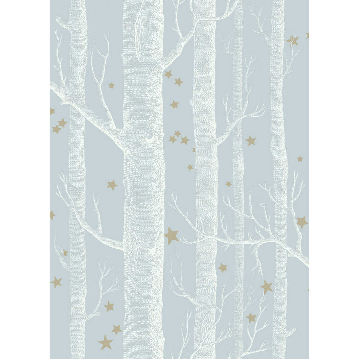 Woods & Stars - Powder Blue - COLE & SON Wallpaper