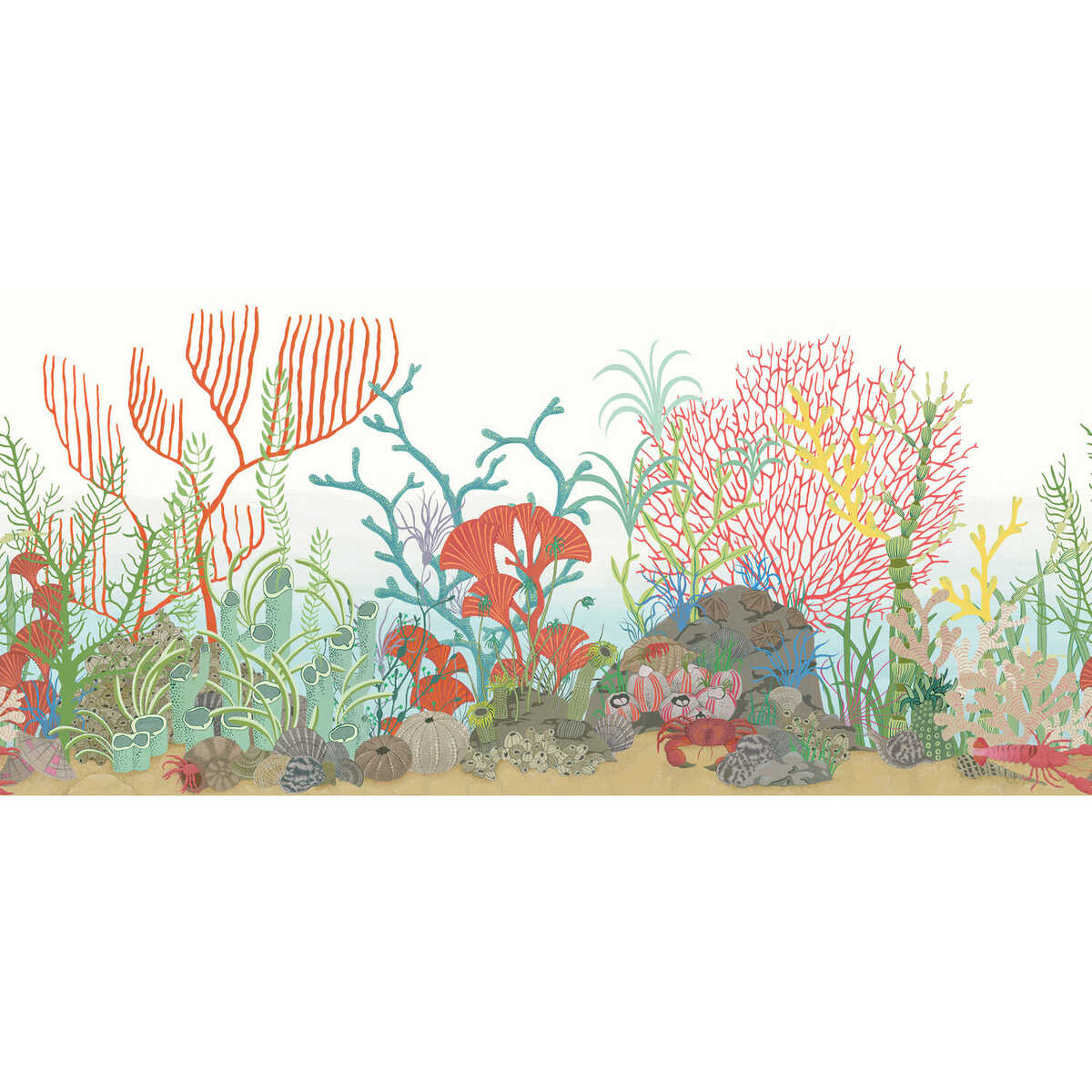 Archipelago Brd - Multi-Colour - COLE & SON Wallpaper