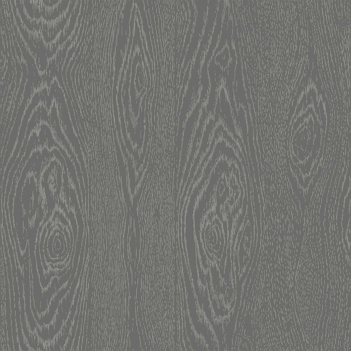 Wood Grain - Black And Silver