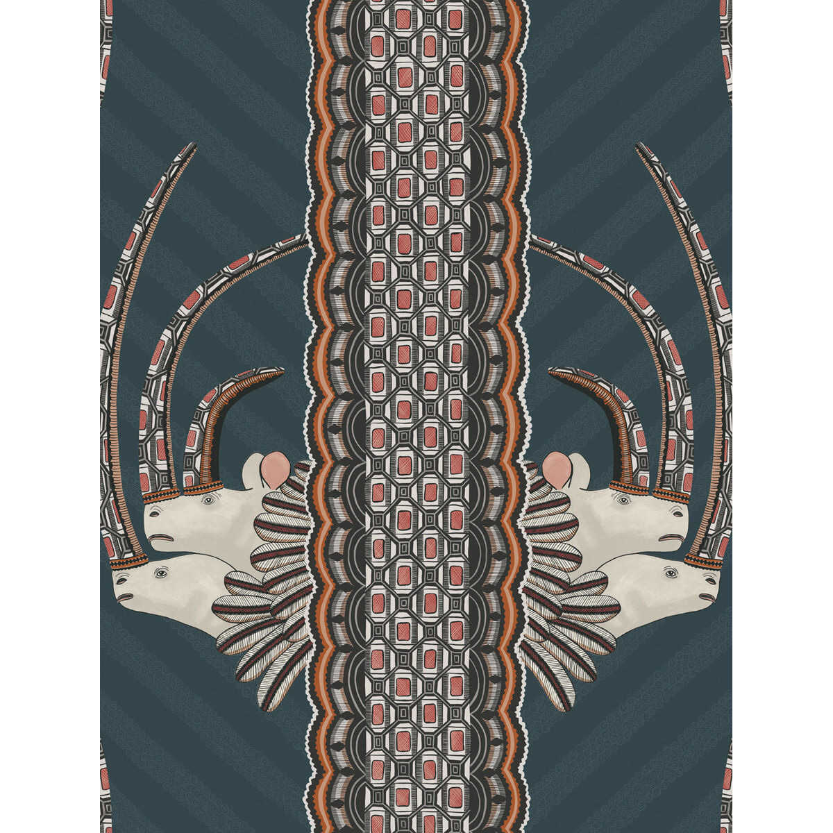 Jabu - Blue - COLE & SON Wallpaper