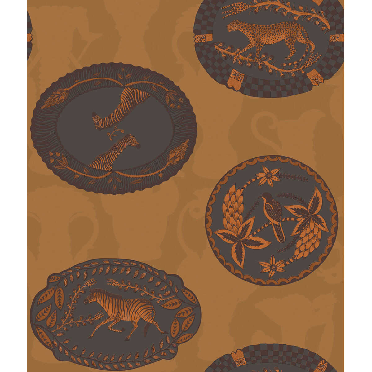 Matrinah - Ochre - COLE & SON Wallpaper
