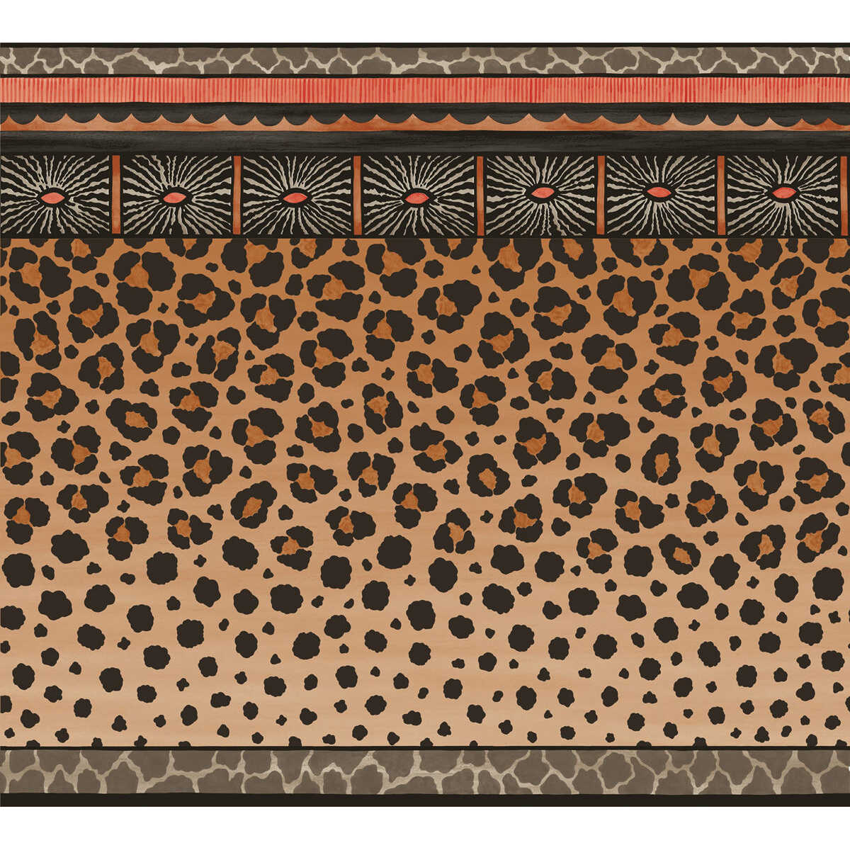 Zulu Border - Red & Brown