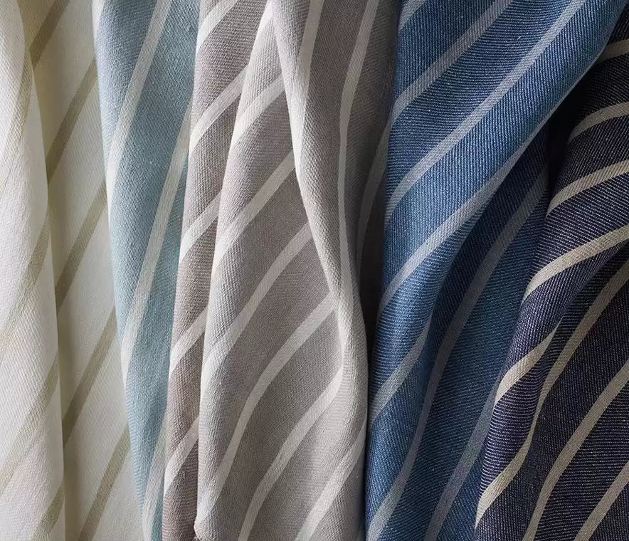Sirocco Aura Duck Egg/White - Osborne & Little - F7166-02 Fabric
