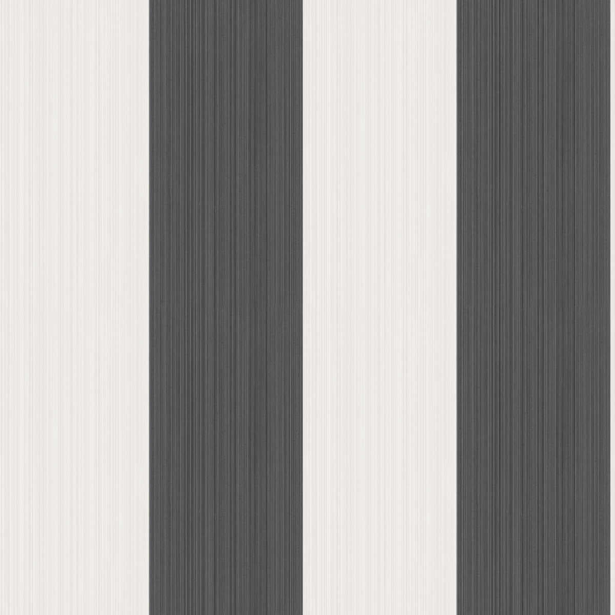 Jaspe Stripe - Black + White - COLE & SON Wallpaper
