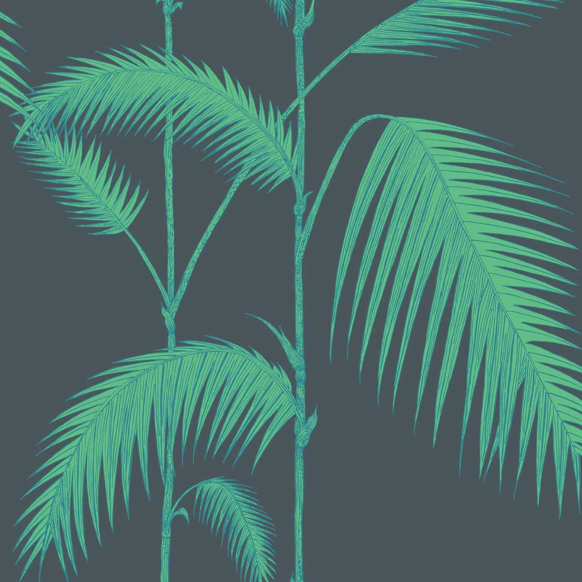 Palm Leaves - Viridian - COLE & SON Papel pintado