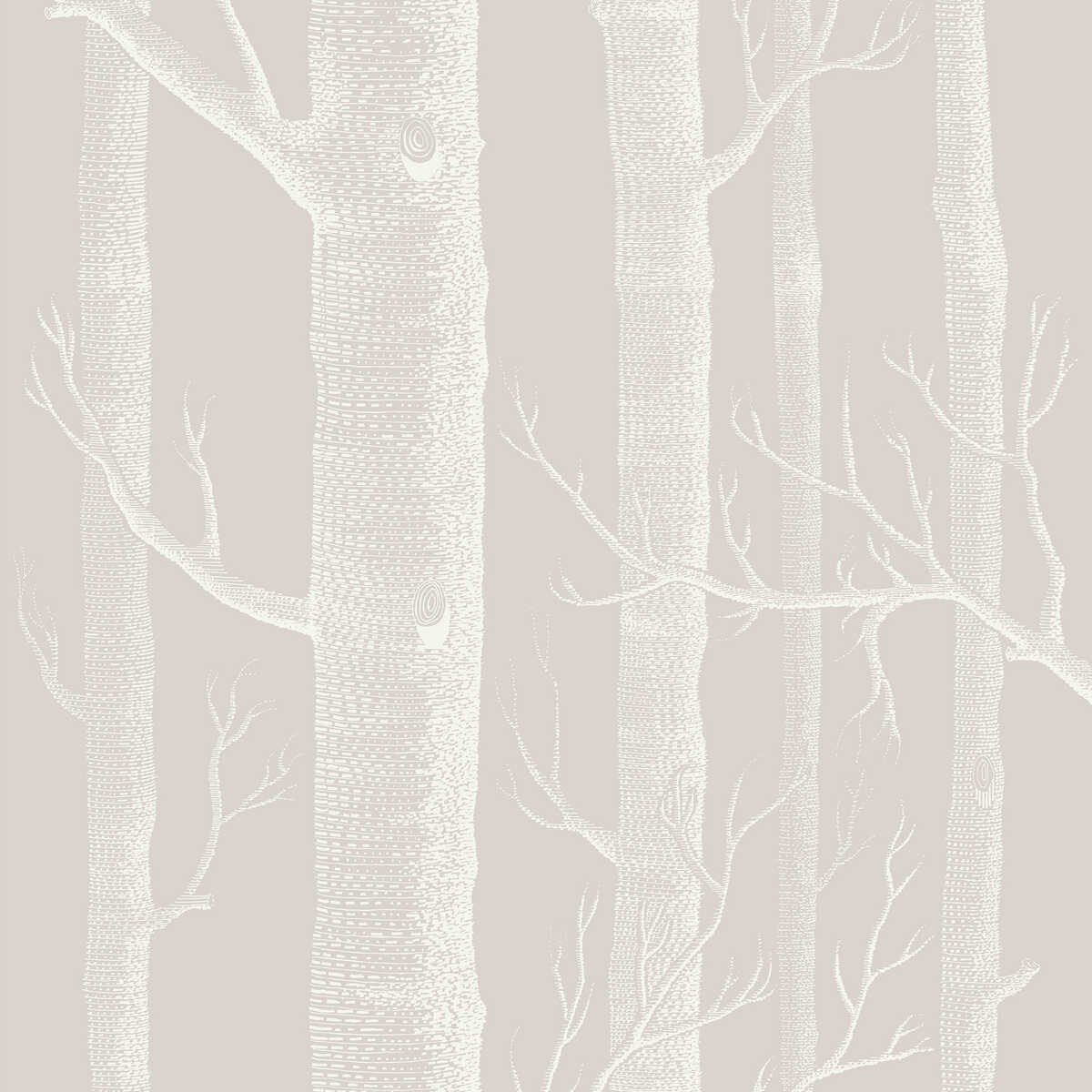 Woods - Stone/White - Cole & Son Wallpaper