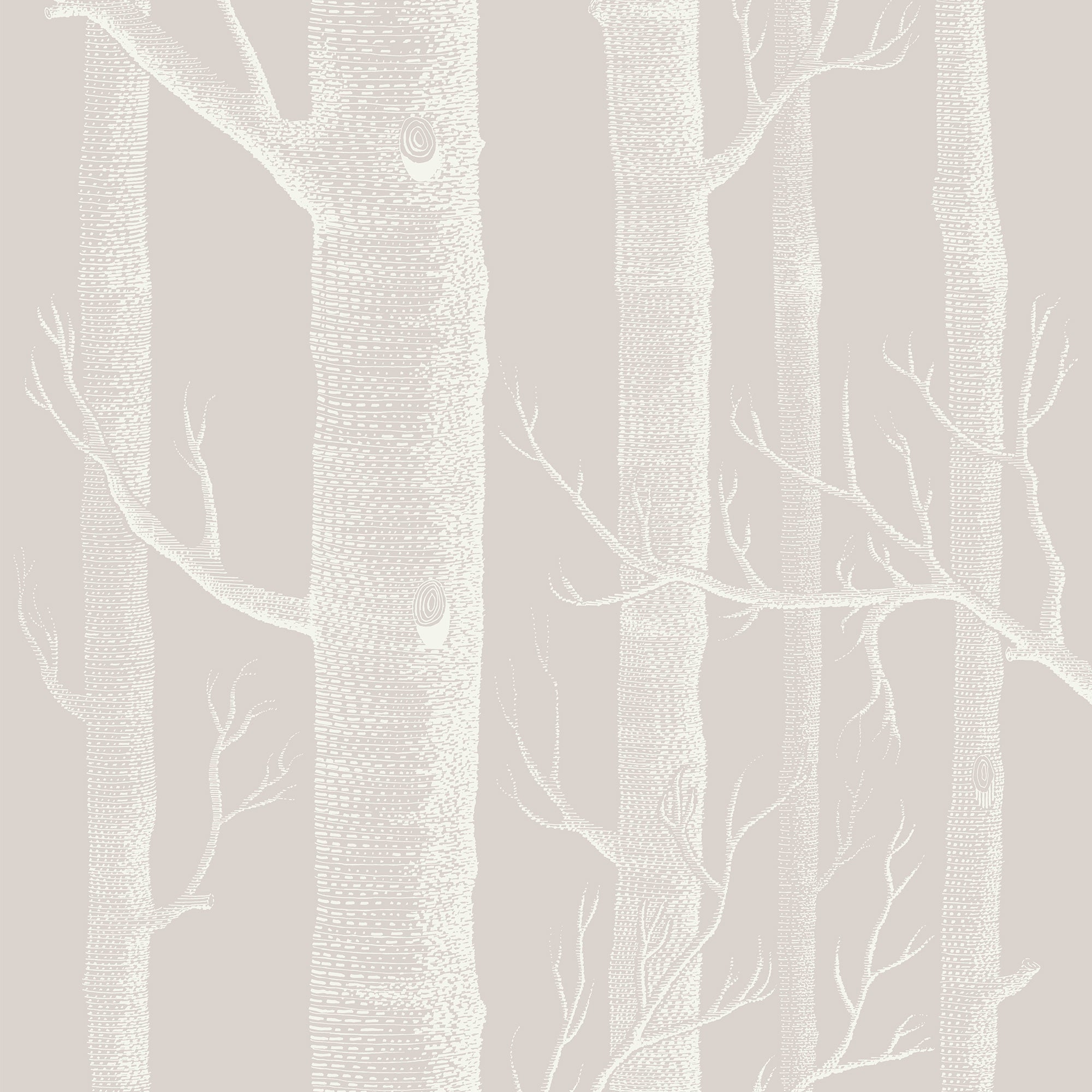 Woods - Stone/White - Cole & Son Wallpaper