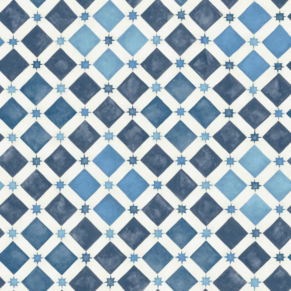 Zellige - China Blue & White - COLE & SON Wallpaper