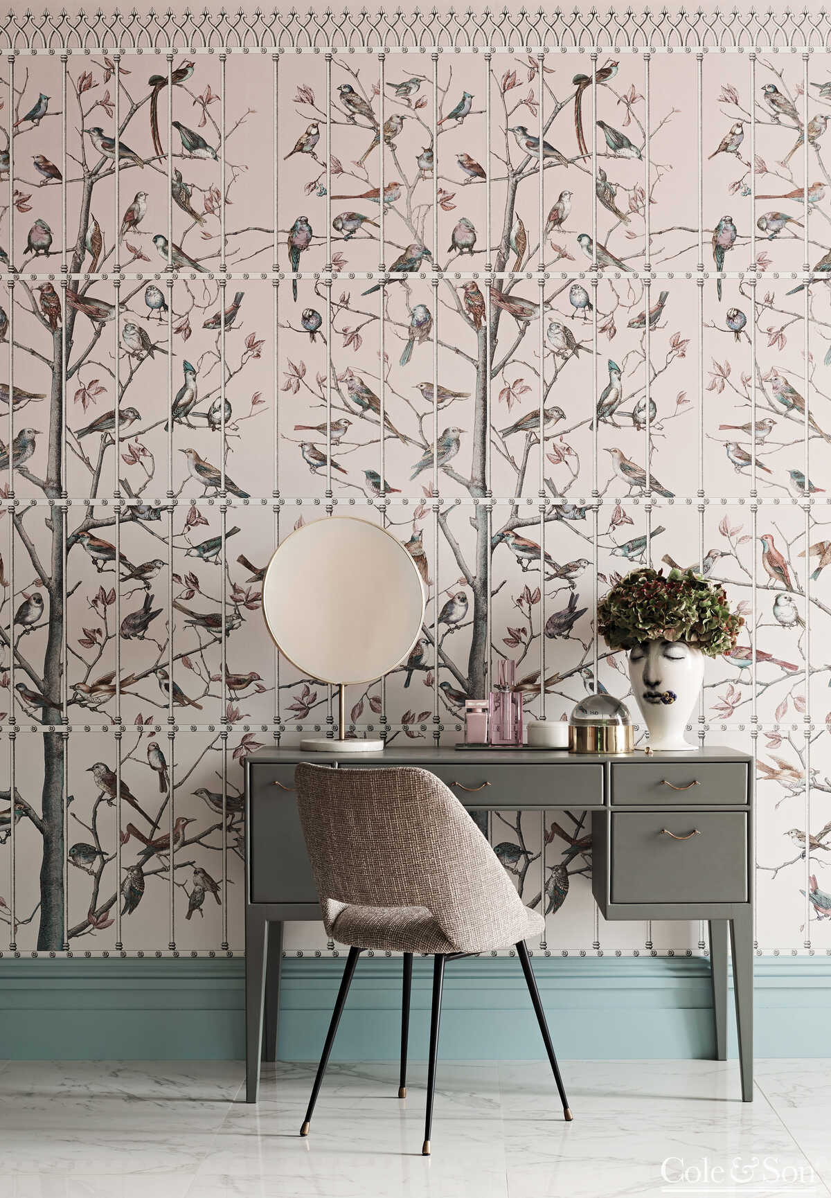 Uccelli - Ballet Slipper - COLE & SON Papel pintado