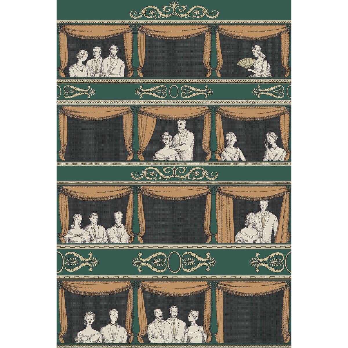 Teatro - Racing Car Green - Cole & Son Wallpaper