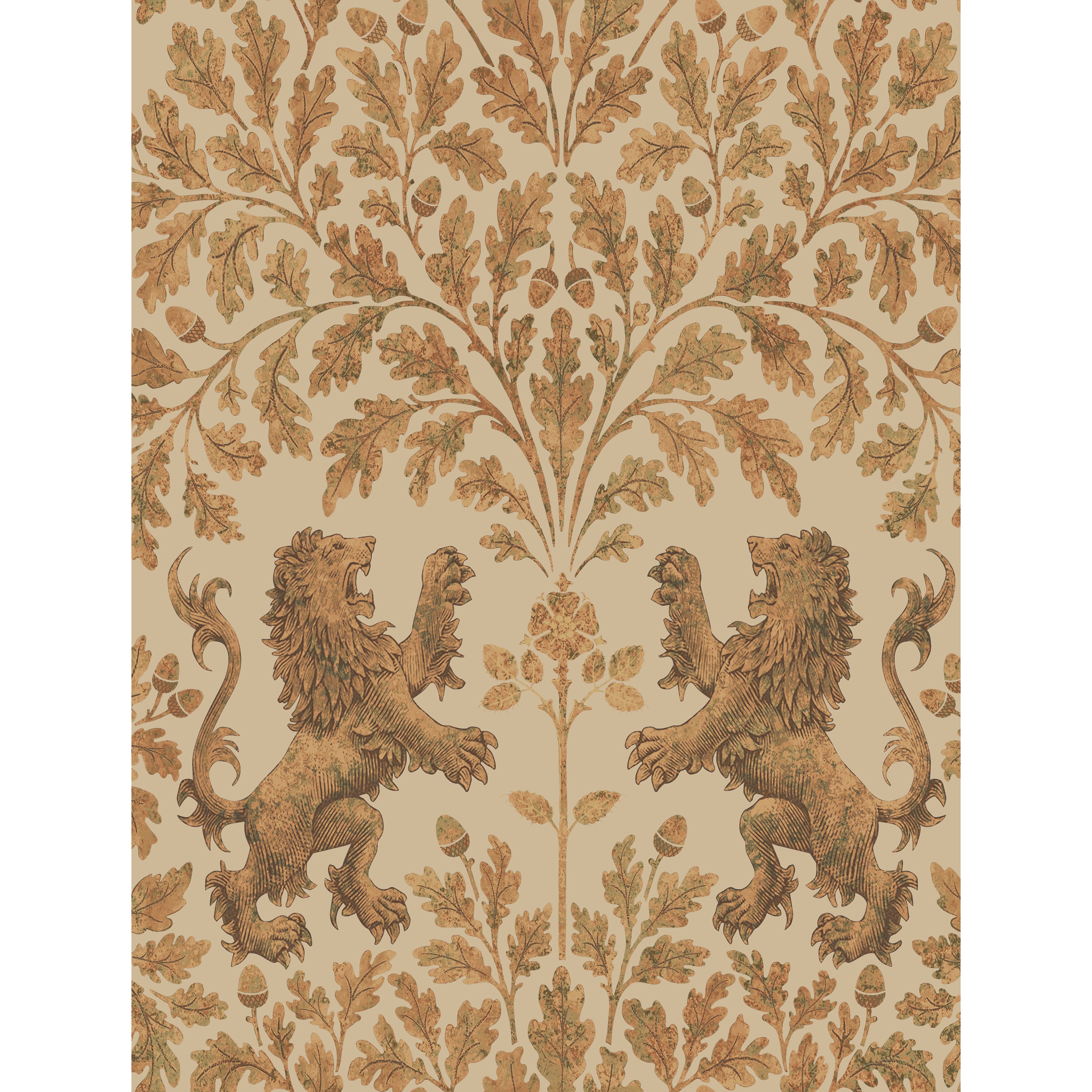Boscobel Oak - M Gold/Oat - Cole & Son Wallpaper