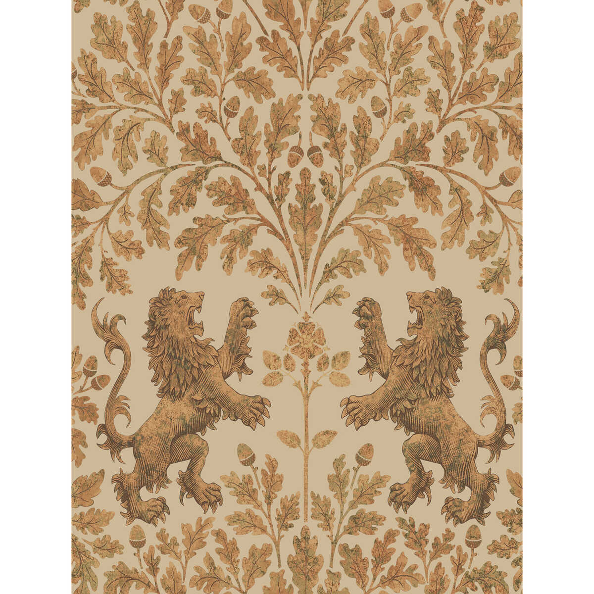 Boscobel Oak - M Gold/Oat - Cole & Son Wallpaper