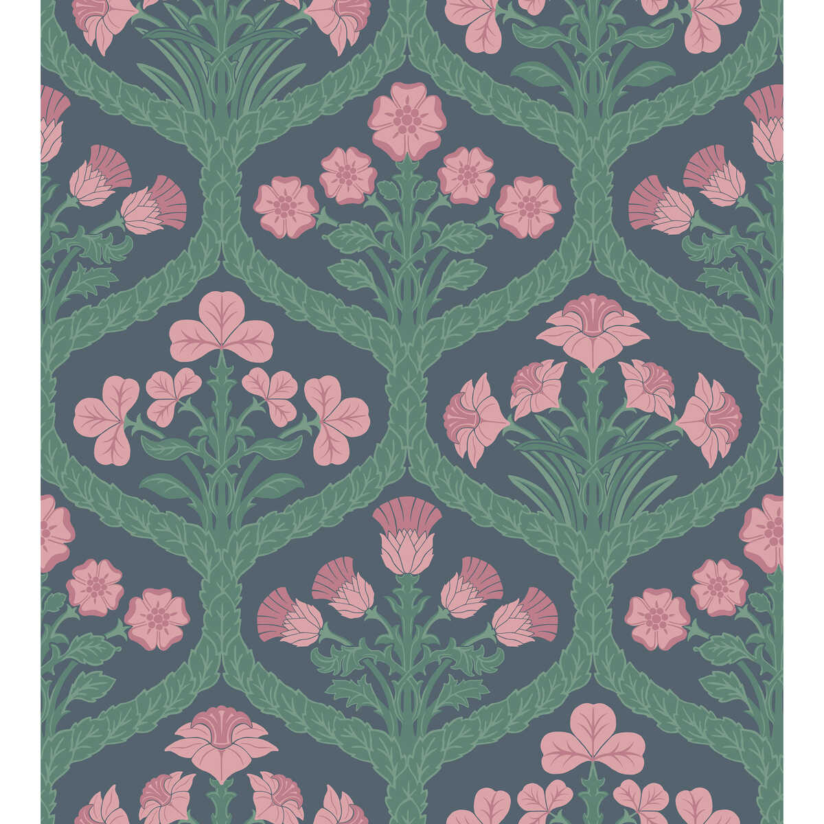 Floral Kingdom - Rose/Fores - Cole & Son Wallpaper