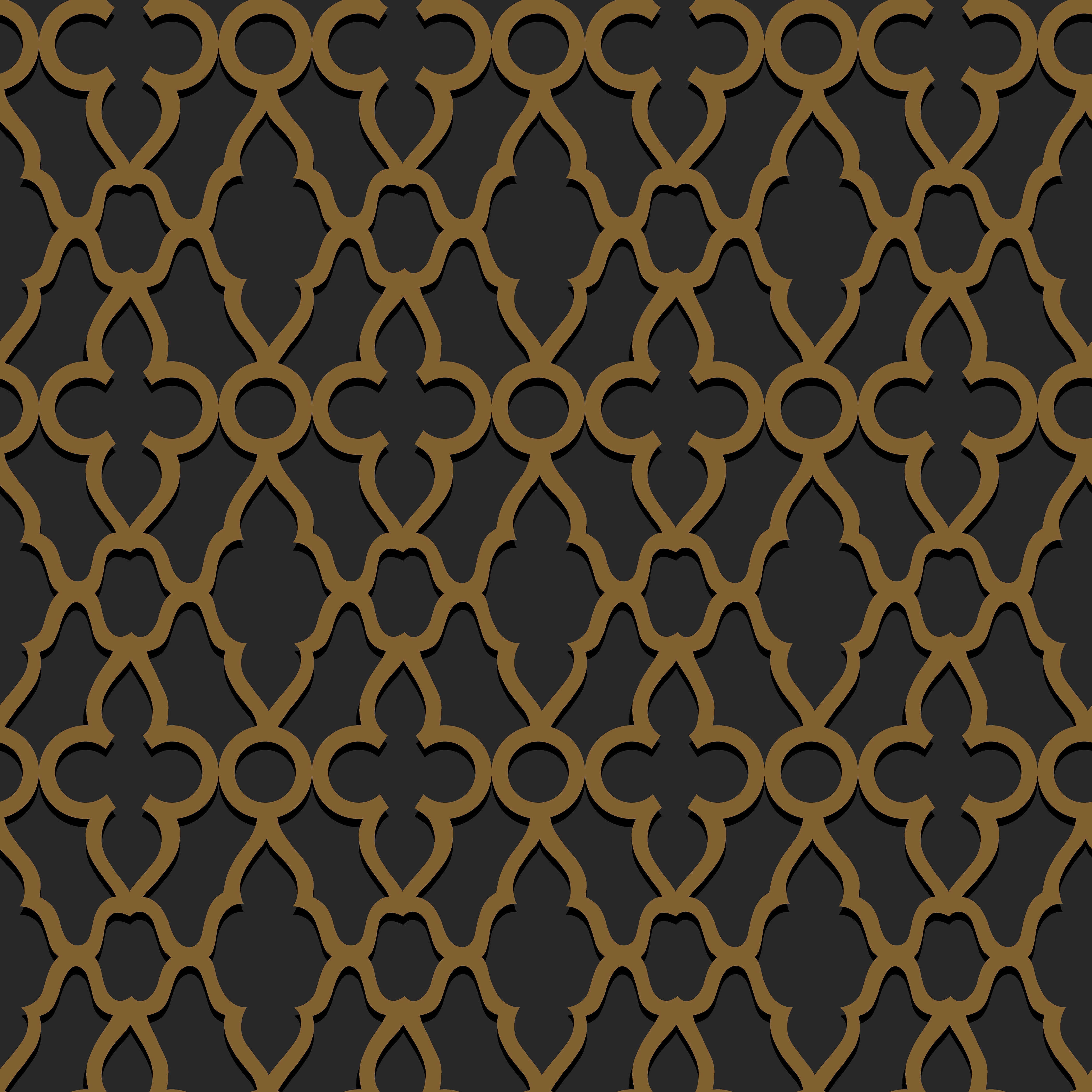 Treillage - M Bronze/Char - Cole & Son Wallpaper