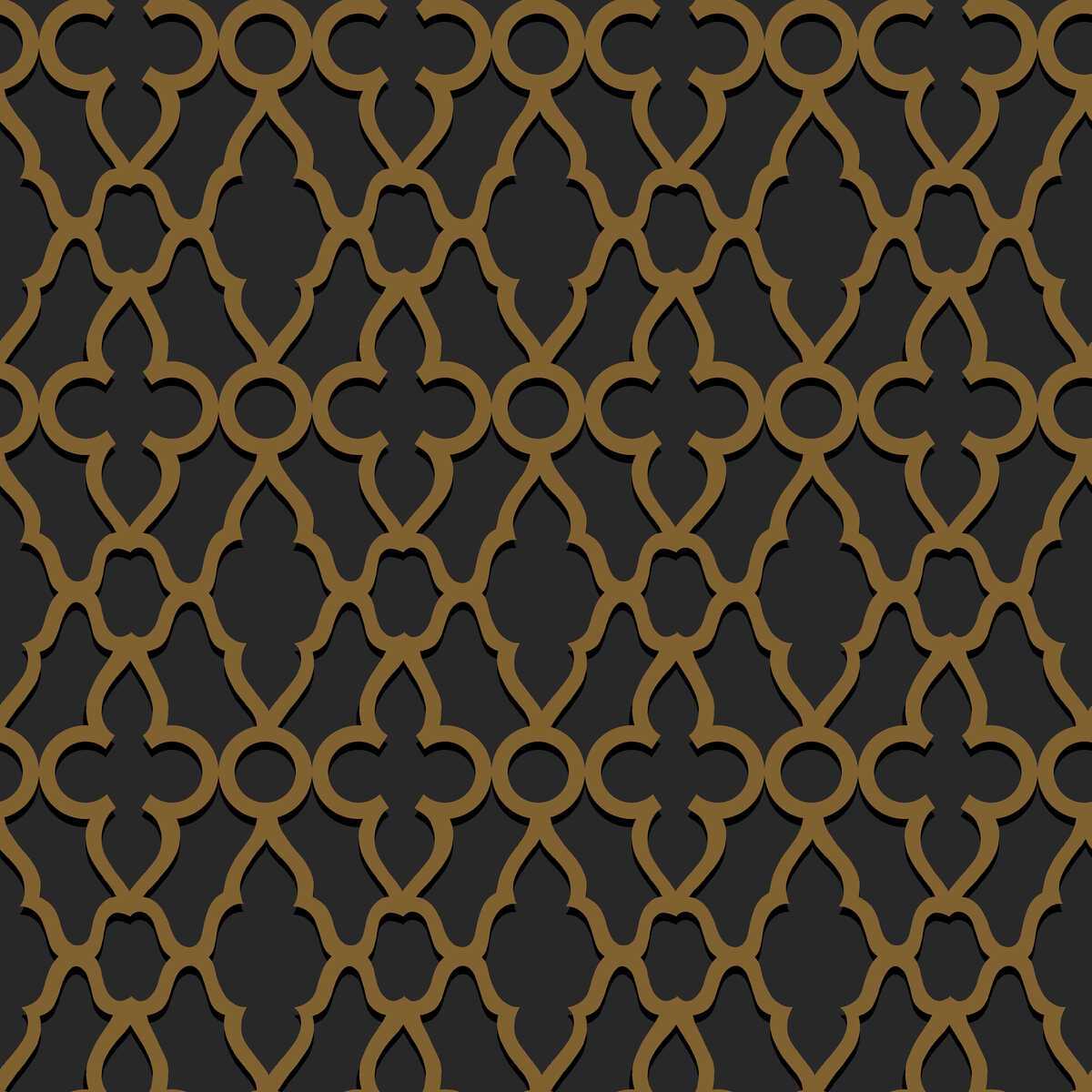Treillage - M Bronze/Char - Cole & Son Wallpaper