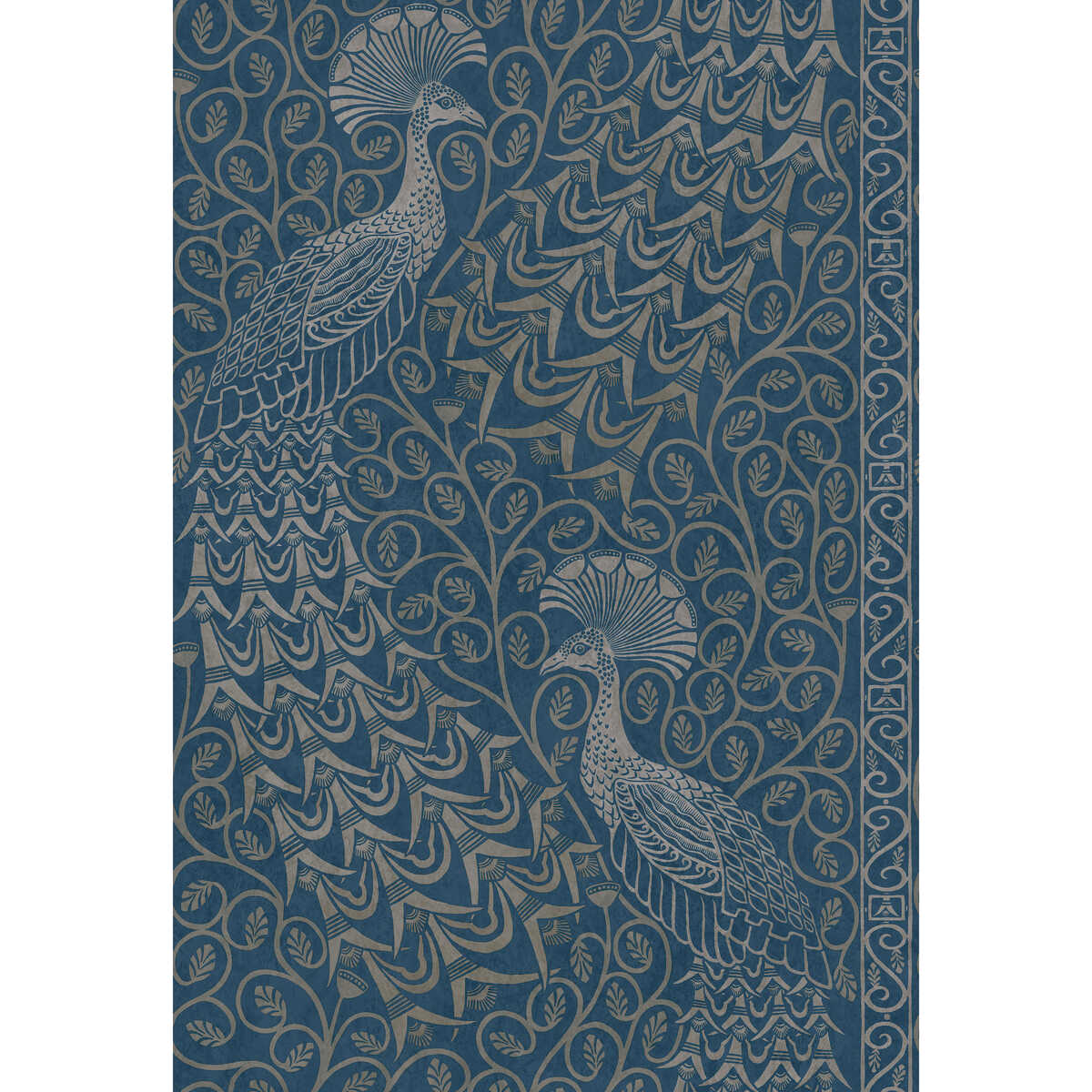 Pavo Parade - Msilver/Denim - Cole & Son Papel pintado