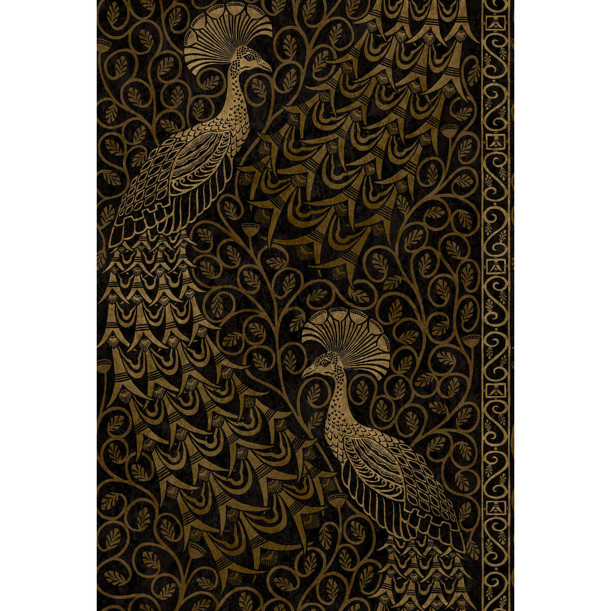 Pavo Parade - M Gold/Soot - Cole & Son Wallpaper