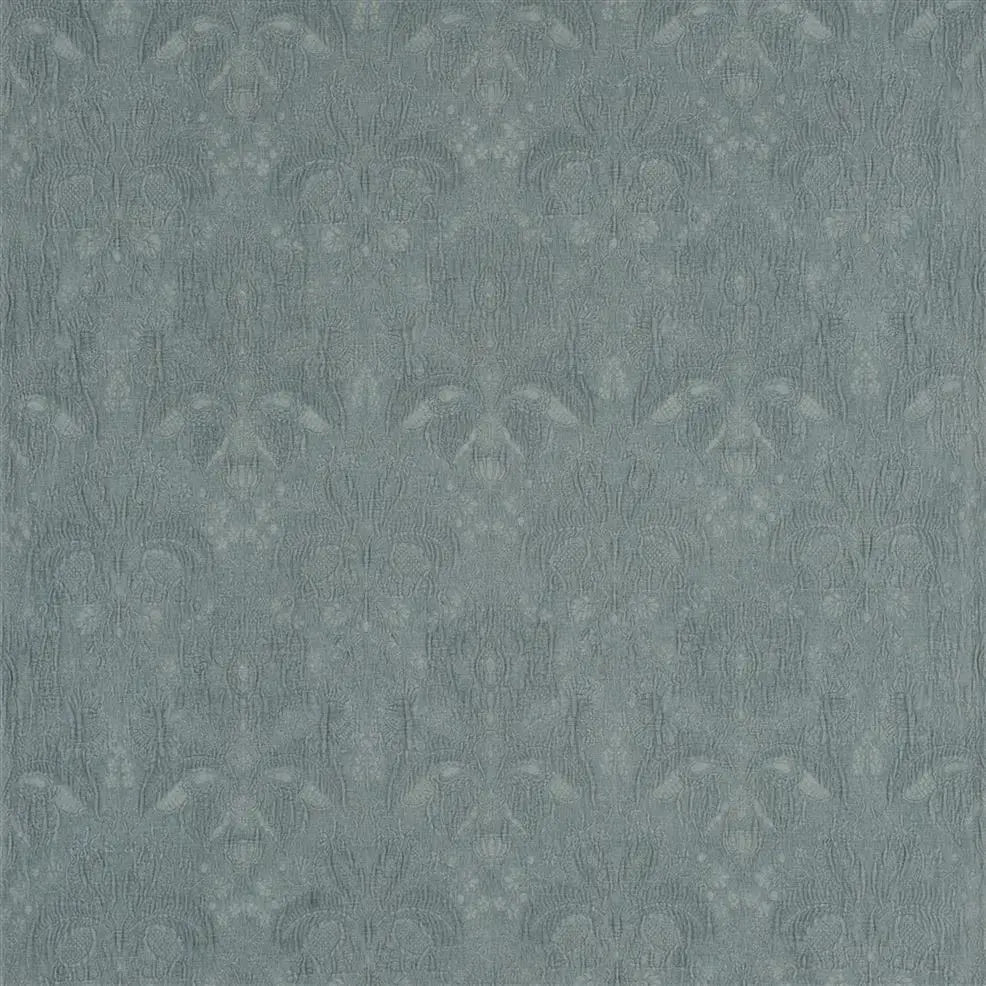FRL5118-01 Houghton Damask Vintage Blue by Ralph Lauren Fabric