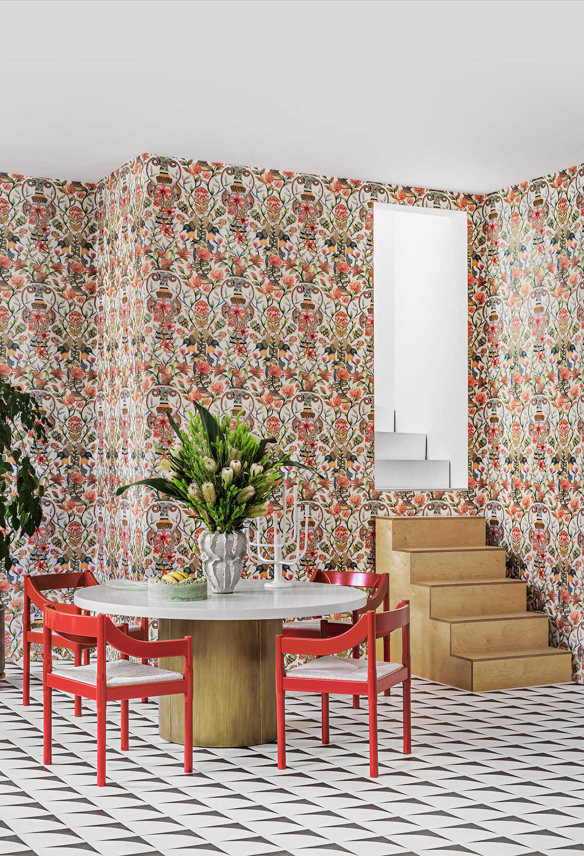 Protea Garden - Ogrn&Tngrn/Wht - COLE & SON Wallpaper