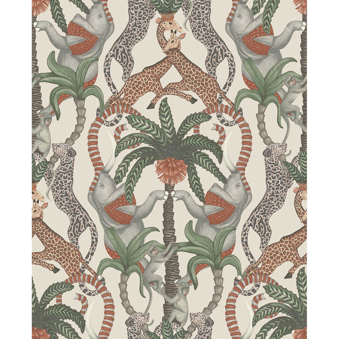 Safari Totem - Trct&Frstgrn/Stn - COLE & SON Wallpaper