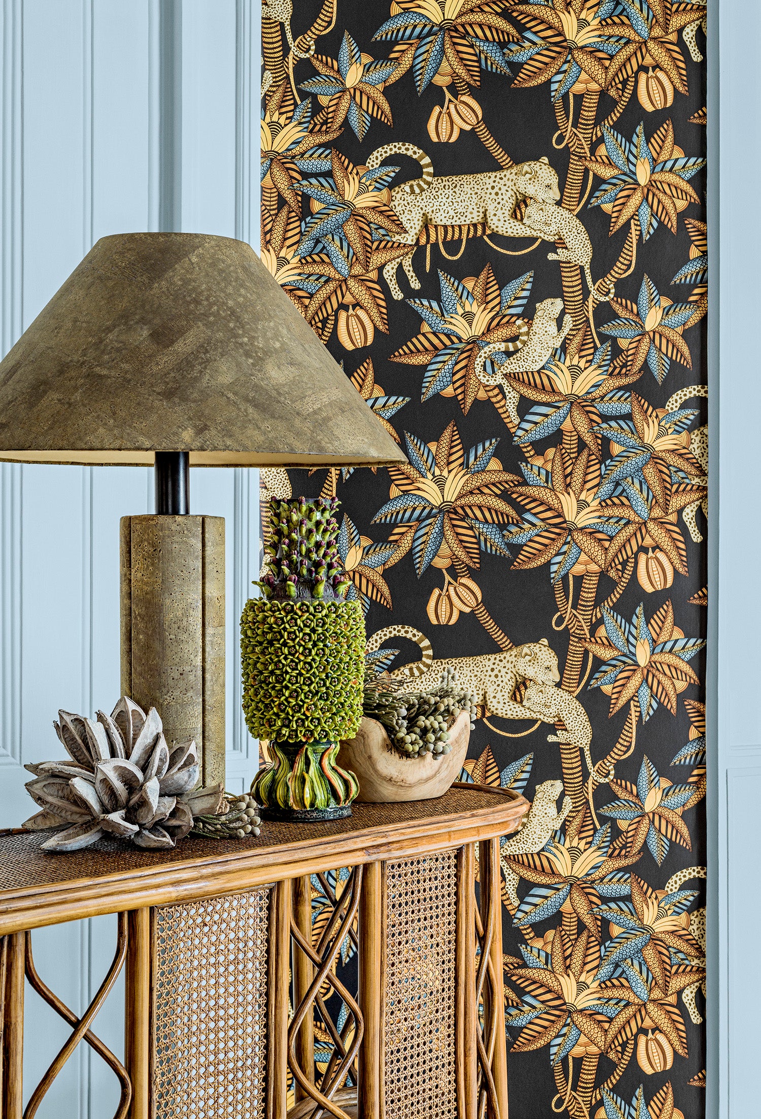 Satara - Brntorng&Snd/Blck - Cole & Son Wallpaper