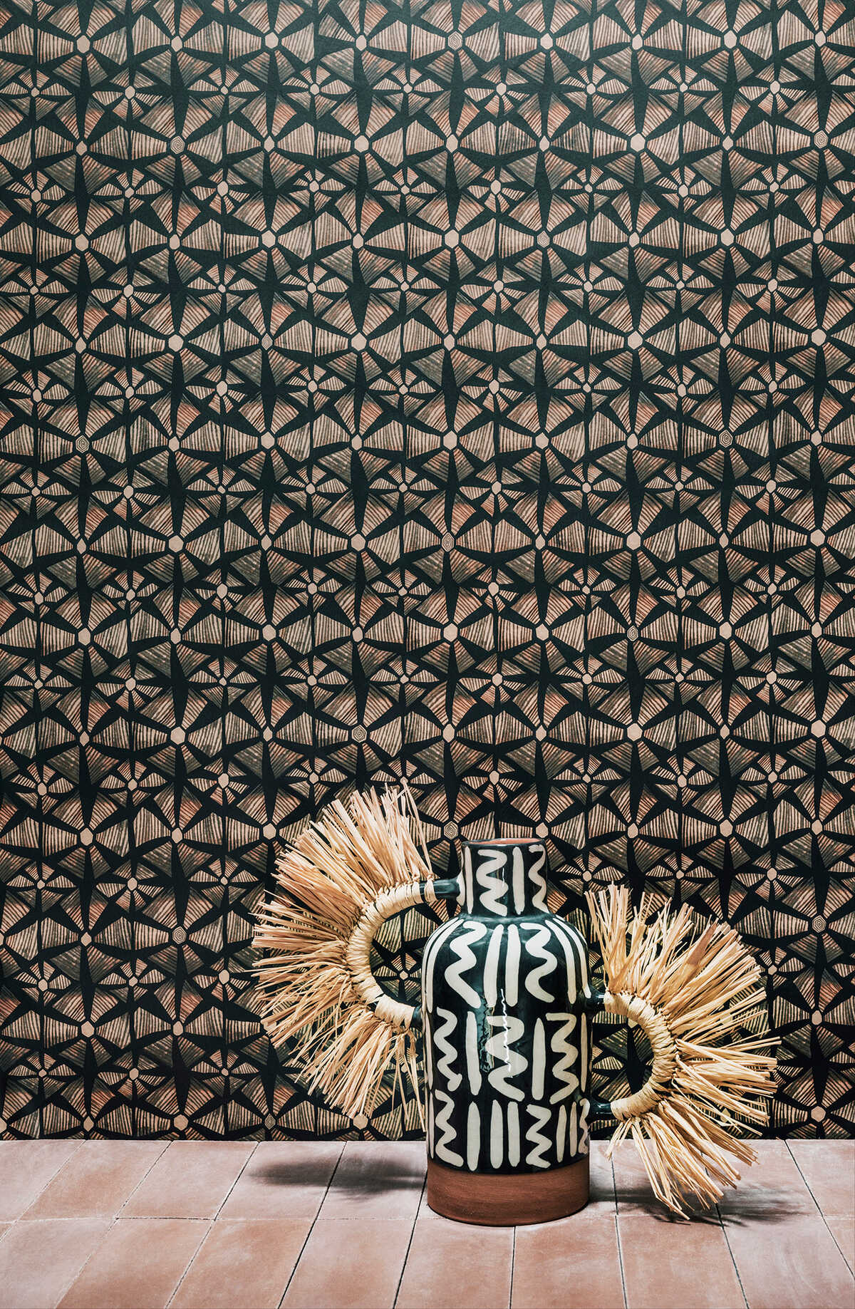 Kalahari - Spice & Black - COLE & SON Wallpaper