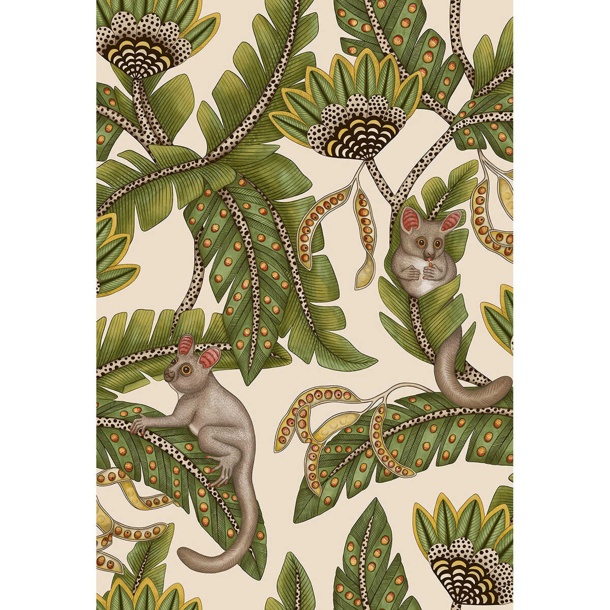 Bush Baby - Sprgrn&Mrgld/Stn - COLE & SON Wallpaper