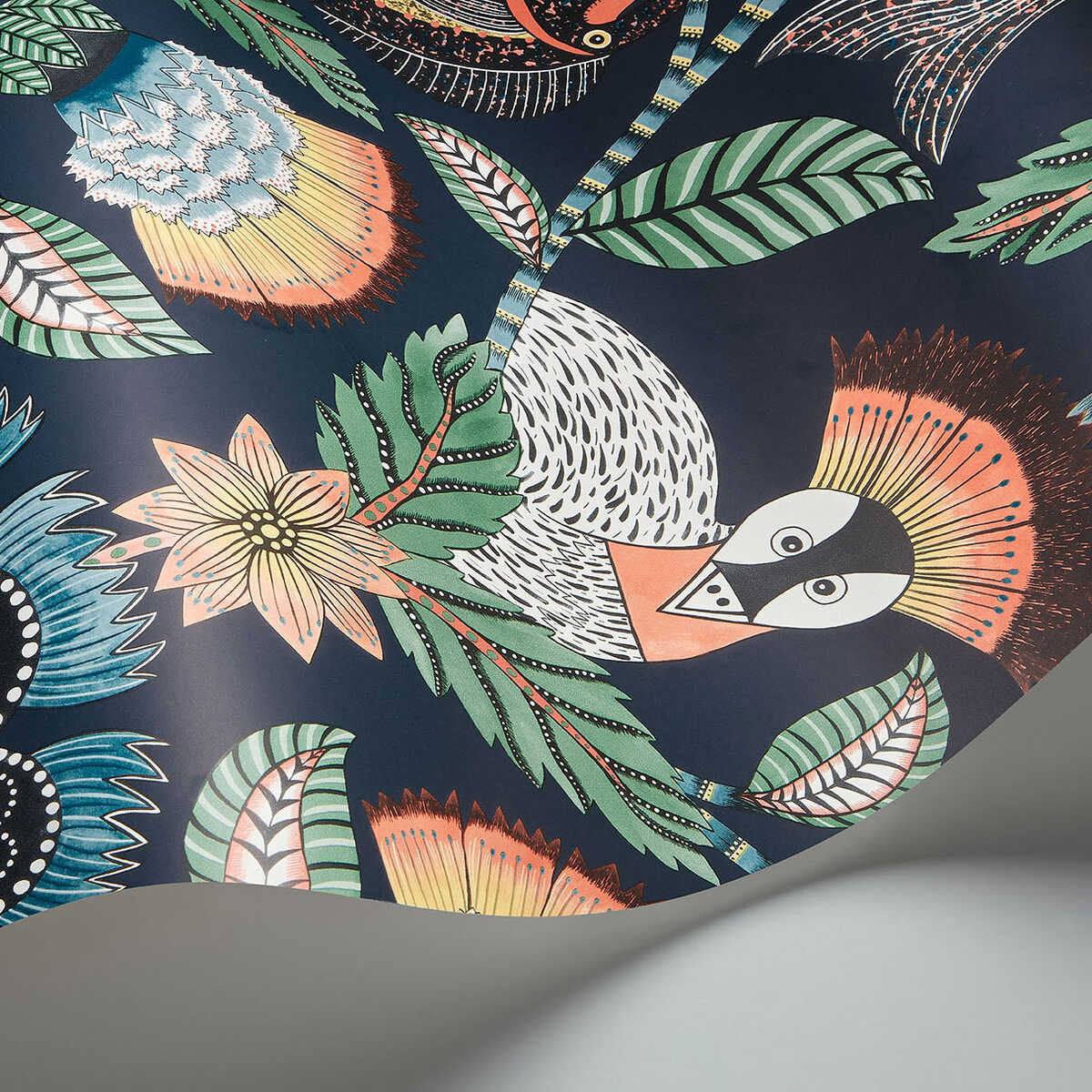 Nene - Tangerine Ink - COLE & SON Wallpaper