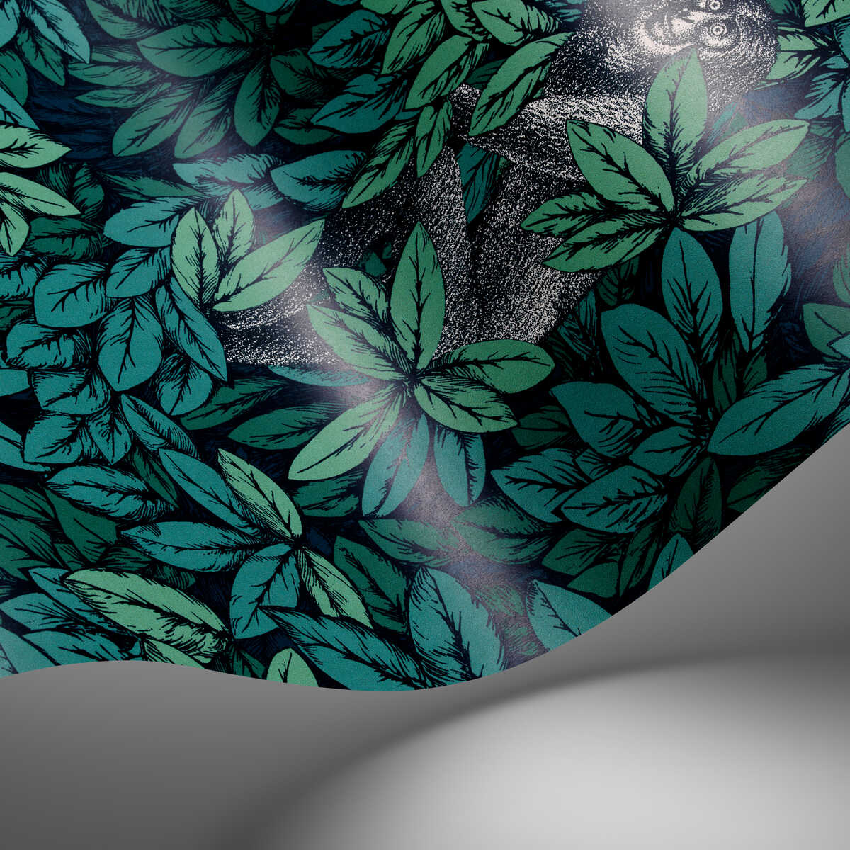 Foglie E Scimmie - Viridian - COLE & SON Wallpaper
