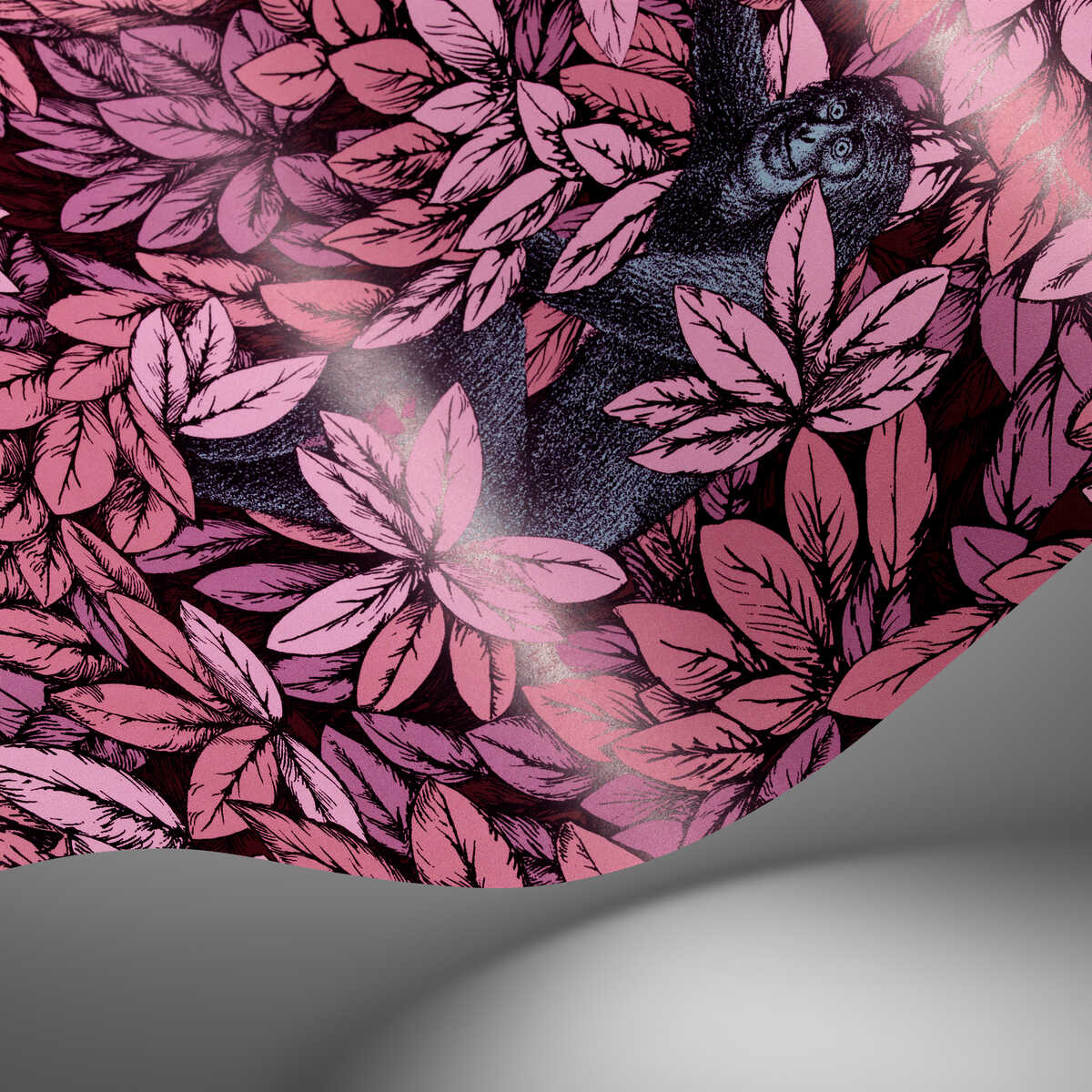 Foglie E Scimmie - Blush - COLE & SON Wallpaper
